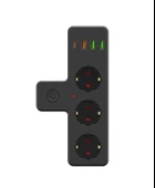 Termal Akım Korumalı Isıya Dayanıklı 3’lü Priz 3x Usb 1x Type-c - 1