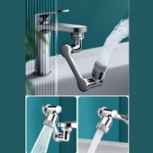 Mucit Home  1080 Derece Dönebilen 2 Modlu Mutfak Musluk Başlığı Banyo Musluk Ucu Evrensel Fonksiyonlu Başlık - 1