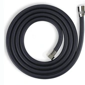 Mucit Home  Pvc Malzeme Ultra Dayanıklı Kırılmaz Patlamaz Kaliteli Banyo Duş Hortumu Siyah - 1