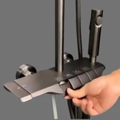 Mucit Home  Yeni Nesil Robot, Kare Tepe Duş Seti  Termostatlı Duş Sistemi Piyano Tuşlu Duş seti - 4