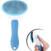 Mucit Home  Otomatik Tarak Temizlenen Tuşlu Evcil Hayvan Fırçası Kedi Köpek Tüy Toplayıcı Tarak silikon saplı mv - 1