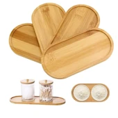Mucit Home   Bambu Oval Sunum Ve Servis Tepsisi - Ahşap Tepsi - Yağdanlık Altlığı thumbnail 2