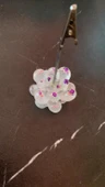 Şeffaf Epoksi içinde Mor Ve Pembe Glitterli Sukulent Şekil Kağıt Tutacağı Epoksi El Yapımı - 8