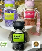 Mucit Home  Sevimli Robottle  Figürlü Suluk Robot Matara Polikarbon Su Matarası 800ml,Bpa Free - 1