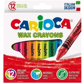Carioca Wax Yıkanabilir Pastel Boya Kalemi 12 Li 42365 - 1