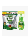 TEMS 4 Etki Bulaşık Makinesi Kapsül Deterjanı 36'lı+ 500 ml Sıvı Bulaşık Deterjanı - 1