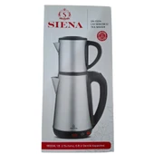 Siena SN-1004 Çelik Çay Makinesi Demlik 0.8 Lt Alt Demlik (Suluk) 1.8 Lt - İnox - 2