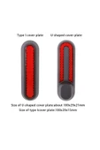 4'lü Jant Ön/arka Kırmızı Teker Koruma Kapağı & Reflektörü- Hub - Xiaomi 1s, M365, Pro, Pro2 - 7