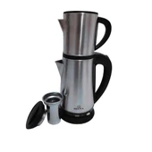 Siena SN-1004 Çelik Çay Makinesi Demlik 0.8 Lt Alt Demlik (Suluk) 1.8 Lt - İnox - 5