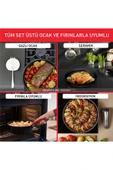 Titanyum 6X Ingenio UnlimitedOne İndüksiyon Tabanlı 3 Parça Tava Seti - 2100134265 - 6