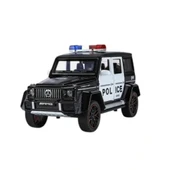 Nessiworld XHD-B2433 -Vardem  Çek Bırak Işıklı ve Sesli G Polis Metal Jeep 1:24 - 1
