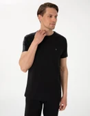 Pierre Cardin Erkek Bisiklet Yaka Penye Kısa Kol Pijama Takım - 10