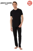 Pierre Cardin Erkek Bisiklet Yaka Penye Kısa Kol Pijama Takım thumbnail 12