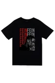 fame-stoned Travis Scott Baskılı Unisex %100 Pamuk Siyah T-shirt thumbnail 1