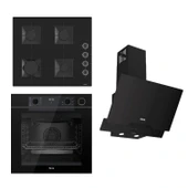 Ferre STEAMART-FRYART-SILENTART Serisi Siyah Set (SS205 + QEP64CS +D063-SA ) - Emaye Izgara thumbnail 1