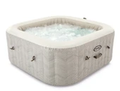 İNTEX 28446NP 4 KİŞİLİK CHEVRON DELUXE KARE SPA SETİ - 1