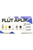 6W FLÜT APLİK KROM BEYAZ - 3