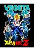 fame-stoned Dragon Ball Z Anime Baskılı Unisex %100 Pamuk Siyah T-shirt thumbnail 2