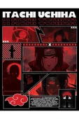 fame-stoned Naruto Itachi Uchiha Anime Baskılı Unisex %100 Pamuk Siyah T-shirt thumbnail 2