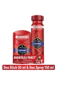Old Spice Captain Deodorant Spray Stick 150+50 ml Avantajlı Paket - 1