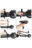 Elektrikli Scooter Koltuğu Katlanır Suspansiyonlu Sele Siyah Koltuk - 6