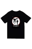 fame-stoned Death Note Anime Baskılı Unisex %100 Pamuk Siyah T-shirt thumbnail 1