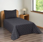 Ponpon Desenli 2 Parça Tek Kişilik Yatak Örtüsü - 1