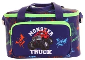 Kaukko Kids Thermo Isı Yalıtımlı Erkek Çocuk Monster Truck Yeşil Lacivert Beslenme Çantası L7279 (İki Bölmeli) thumbnail 2