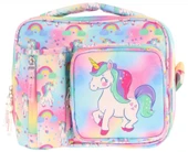 Kaukko Kız Çocuk, Çok Renkli, Unicorn Baskılı Isı Yalıtımlı Üç Bölmeli (Matara Cepli) Okul Beslenme Çantası L7243 thumbnail 2