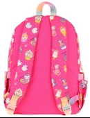 Kaukko Üç Bölmeli Kız Çocuk İlkokul Sırt Çantası (L5227) - Pembe - Kauçuk Dondurma thumbnail 3