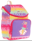Kaukko İki Bölmeli Ergonomik Kız Çocuk Okul Çantası (Sarı Mor - Dondurma Baskılı) - L5247 thumbnail 1