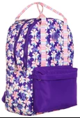 Kaukko K1763 Kız Çocuk/Kadın (Mor - Çiçek Desenli) Okul ve Günlük Sırt Çantası thumbnail 1