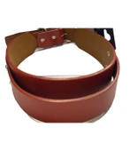 Doglife Turuncu Deri Köpek Boyun Tasması 4 cm x 49-57 cm - 4