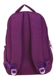 Kaukko Crazy Dört Bölmeli Kız Çocuk/Kadın Okul ve Günlük Sırt Çantası - Mor (Krinkıl Kumaş) K1678 thumbnail 3