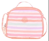Kaukko Kız Çocuklar İçin Isı Yalıtımlı Thermo Beslenme Çantası - Somon- Çizgili - K9041 thumbnail 2