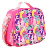 Kaukko Kız Çocuklar İçin Isı Yalıtımlı Thermo Beslenme Çantası - Pembe- Yaprak Desenli - K9037 thumbnail 1
