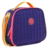 Kaukko Lacivert Pembe Kız Çocuk Kapitone Isı Yalıtımlı (Termoslu) Beslenme Çantası - K9048 thumbnail 1