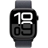 Apple Watch Series 10 GPS, 46 mm Simsiyah Alüminyum Kasa ve Mürekkep Moru Spor Loop - 2
