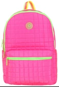 Kaukko Kapitoneli Üç Bölmeli Pembe Yeşil Kız Çocuk Okul ve Günlük Sırt Çantası - K1771 thumbnail 2