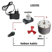 Kutulu 3 in 1 Basit Motor Deney Seti (3 Devre) - Öğrenci Elektrik Devresi thumbnail 5