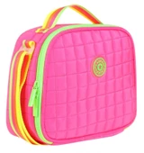 Kaukko Pembe Yeşil Kız Çocuk Kapitone Isı Yalıtımlı (Termoslu) Beslenme Çantası - K9046 thumbnail 1