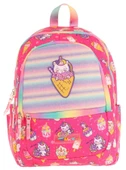 Kaukko Üç Bölmeli Kız Çocuk İlkokul Sırt Çantası (L5227) - Pembe - Kauçuk Dondurma thumbnail 2
