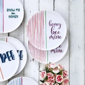 Fecra Text 6 Parça Pasta Tabağı Seti - 2