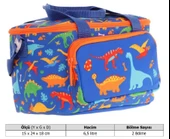 Kaukko Kids Thermo Isı Yalıtımlı Erkek Çocuk Dinazor Lacivert Yeşil Beslenme Çantası L7278 (İki Bölmeli) thumbnail 4