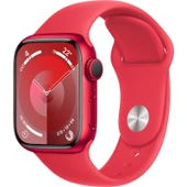 Apple Watch Seri 9 Gps 41MM (Product)Red Alüminyum Kasa Spor Kordon - S/m MRXG3TU/A - 1
