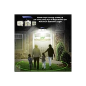 Kumandalı Solar Güneş Enerjili 122 Ledli Hareket Sensörlü Bahçe Aydınlatma Sokak Lambası - 2