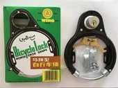 WING BRAND S275 BİSİKLET KİLİDİ ANAHTARLI KADRO MONTELİ SİYAH - 1