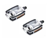 FORTE GT BİSİKLET PEDALI DÜZ ALÜMİNYUM GRİ SİYAH XBYC1801 - 1