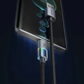 Mcdodo CA-8180 Usb Typec 6A 7 Renkli LED Işıklı Şarj Data Kablosu - 3