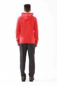 2AS Oliver Erkek Kapüşonlu Sıfır Yaka Sweatshirt Kırmızı - 3